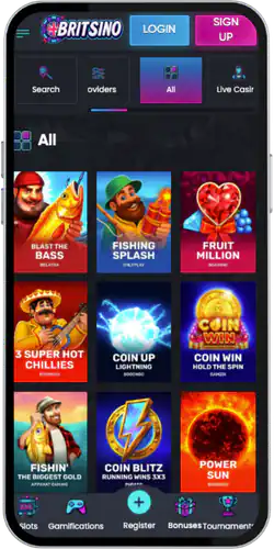 All slots Britsino Casino