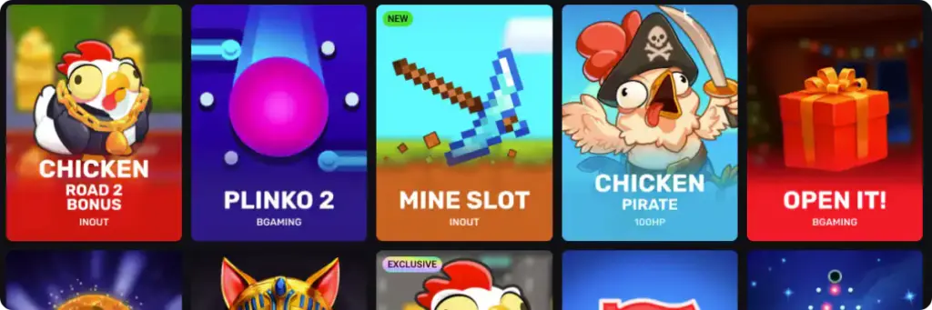 Amonbet Casino mini-games
