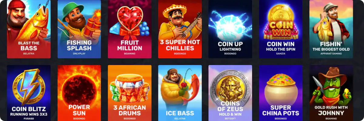 Britsino Casino games