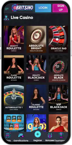 Live casino Britsino Casino