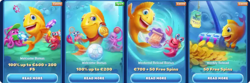 Spinfin Casino bonus