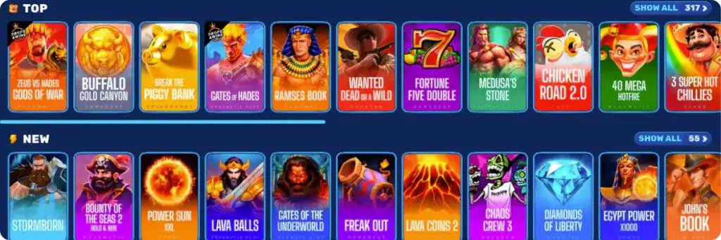 Spinfin Casino slots